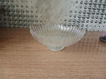 Şüşə meyvə/qəlyanaltı qabı - Material: şəffaf qalın şüşə - Dizayn — 3