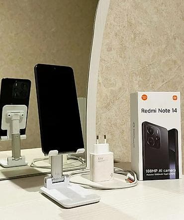 xiaomi note 12: Redmi Note 14, 128 GB, rəng - Qara, Sensor, Barmaq izi, İki sim kartlı — 4