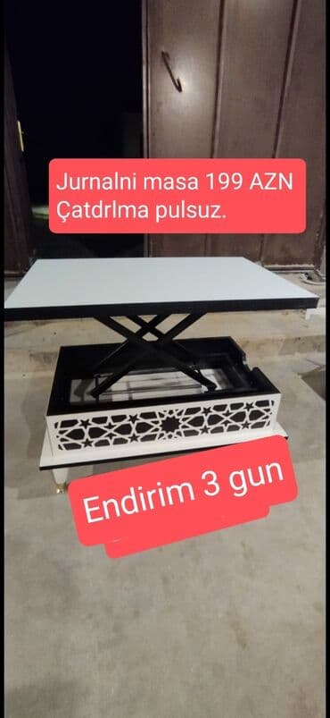 ders masaları: Jurnal masası, Yeni, Açılmayan, Laminat, Dördbucaq masa — 3