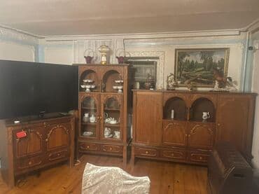 мойка шкаф для кухни: Klassik üslubda taxta mebel dəsti - Material: tam ağac (qəhvəyi — 2