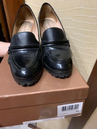 inan ayakkabı: Tuflilər, Ölçü: 38.5, rəng - Qara, İşlənmiş — 2