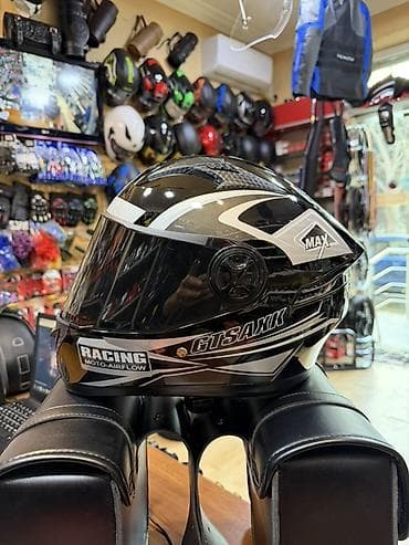 kask debilqe: AXX tam üzlü motosiklet dəbilqəsi - Tip: Full-face (vizorlu) — 1