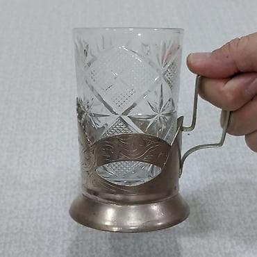 karaca qab: Stəkanlar, rəng - Gümüşü, 1 əd, SSRİ — 5