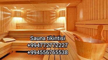 otaq qaplsl: Sauna tikintisi və təmiri. Rus hamamı, Türk hamamı və par otağı — 2