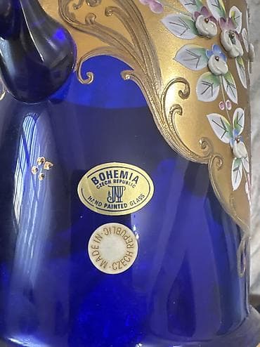 Qədəhlər, rəng - Göy, Xrustal — 6