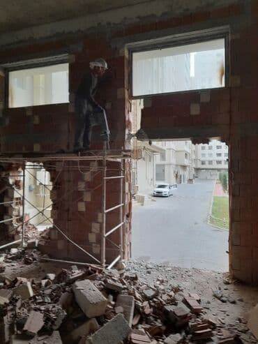 Plitə işləri: Beton kesimi beton deşimi betonlarin küsilçesi deşilmesi dağdılması — 5