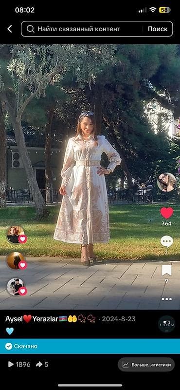 g8 max saat: Zərif naxışlı uzun paltar - Stil: köynək-kəsimli maxi paltar - Rəng — 1