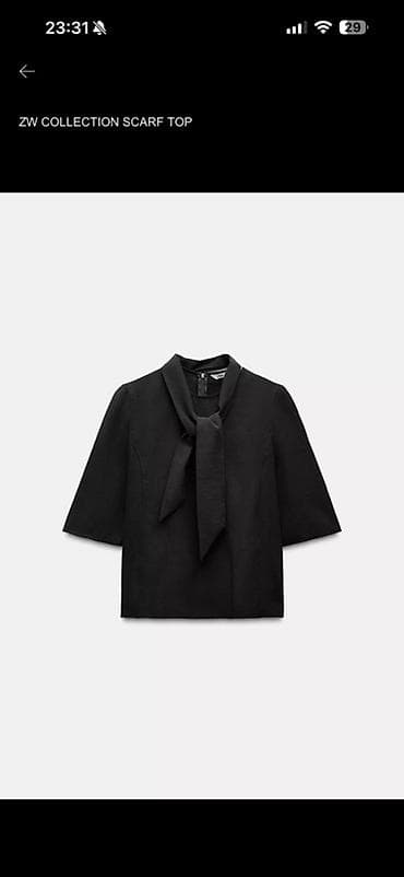 yun şarf: Polo köynək, Zara, M, rəng - Qara — 3