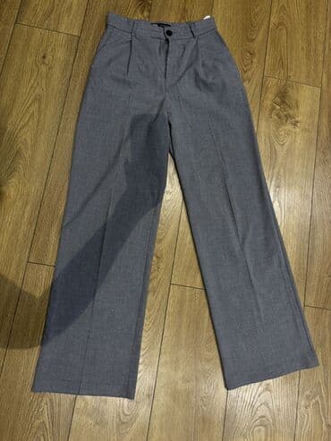 Женская одежда: Брюки, Zara, S, цвет - Серый — 1