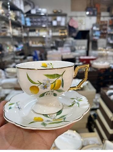 ps servis: Çay dəsti, rəng - Ağ, Farfor, 6 nəfərlik — 1