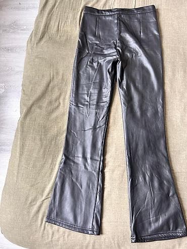 qara şalvar: Qara ekoloji dəri şalvar - Material: yumşaq ekoloji dəri (PU) - Rəng — 1