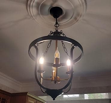 Çılçıraq, 4 lampa, Metal