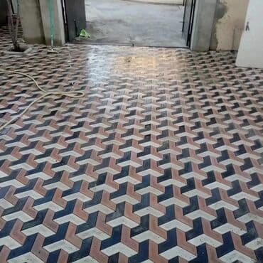 текстура внутри дома: Hər növ tamet daşların döşəməsi — 2