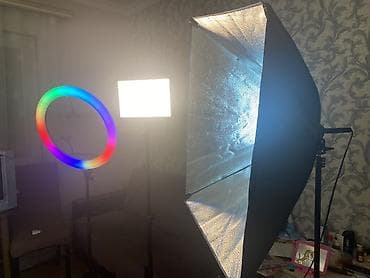 Studiyo işıqlandırma dəsti – foto və videoçəkiliş üçün - Yumşaq qutu