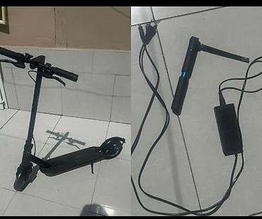 elektirikli sukuter: Elektrik skuter – qara rəng. Şəhərdaxili rahat və sürətli hərəkət üçün — 1