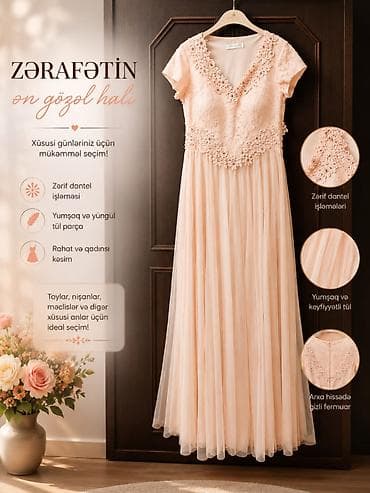 Zərif tərzli ziyafət geyimi – xüsusi günlər üçün - Yumşaq və yüngül — 1