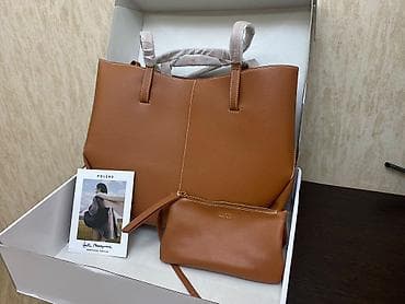 Polène brend qadın çantası dəsti - Model: Tote tipli böyük çanta + — 1