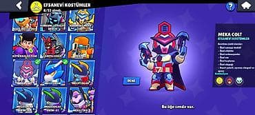 62K Kupa Brawl Stars Hesabı 90 Karakter | 44 Prestij | 3 Hiperşarj | 8 — 4