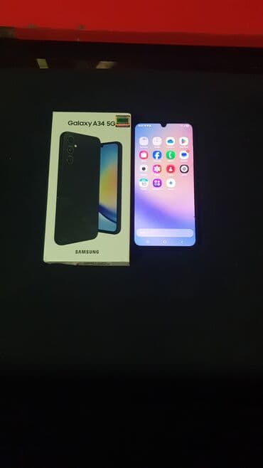 samsung galaxy a31 qiyməti: Samsung Galaxy A34 5G, rəng - Mavi, Barmaq izi — 1