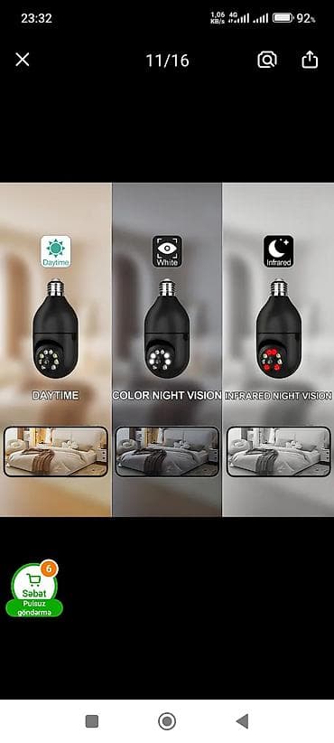 huawei mi fi: Smart WiFi Kamera – 1080p Full HD - PTZ texnologiyası: uzaqdan — 1