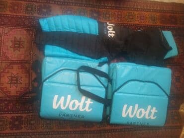 Wolt kuryer dəsti - 2 ədəd Wolt Partner izotermik çatdırılma çantası