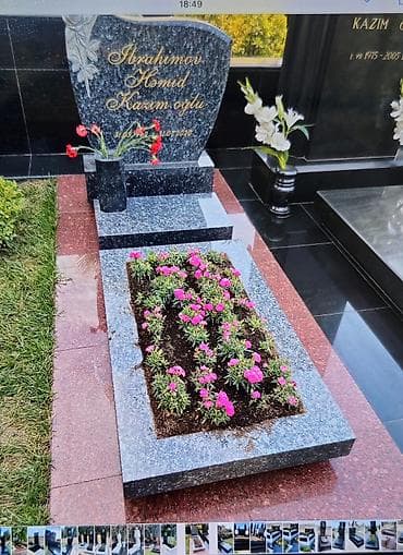 hərf: Qəbirüstü abidə və məzar daşlarının hazırlanması xidməti - — 2