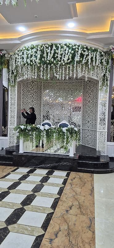 Toy və tədbir səhnəsi üçün dekorativ arxa fon – lazer kəsimli panel