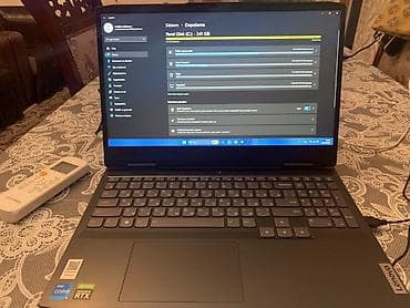 prosessor satilir: Lenovo noutbuk – 15.6" ekranlı, Intel Core prosessorlu və NVIDIA — 5