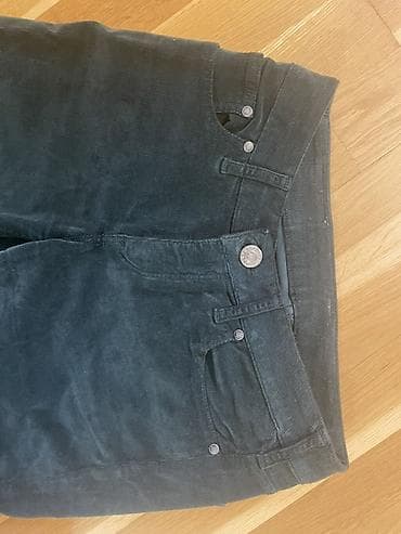 şalvar: Mathew’s Jeans velvet tünd yaşıl düşük bel qadın şalvarı Vintage — 2