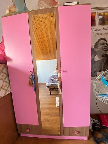 ev ucun stol: Uşaq/yeniyetmə otağı üçün mebel dəsti - Yazı masası: Laminat ağac — 3