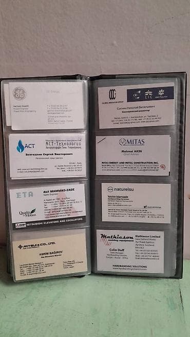 Türkiyə istehsalı vizitka qabı satılır. 10 vərəqli. 20 səhifəli. 80