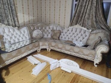 продать старую мебель в баку: Угловой диван, Б/у, Нераскладной, Без подьемного механизма, Ткань, Нет доставки — 1