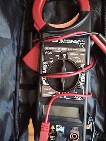 tester: DT-266 Xüsusiyyətlər: - AC cərəyan ölçümü: 200 A / 1000 A — 3