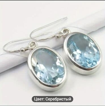 ZİL: İkiqat halqalı asqılı sırğa - Dizayn: Avropa stilində, qalın konturlu — 1