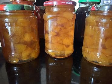 tort şekili: Ev üsulu mürəbbə və cems çeşidləri - Tərkib: yalnız meyvə/çəhrayıt — 6