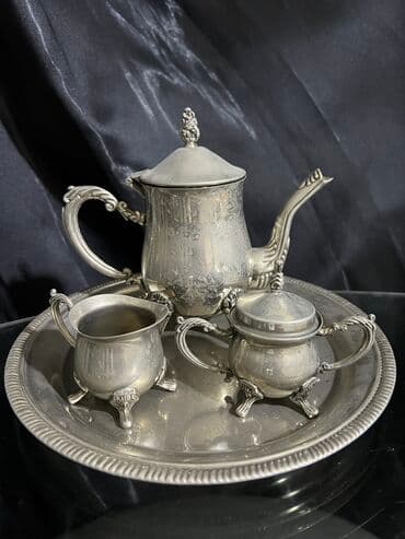 çay qaşığı: Çay dəsti, rəng - Gümüşü, Metal — 4