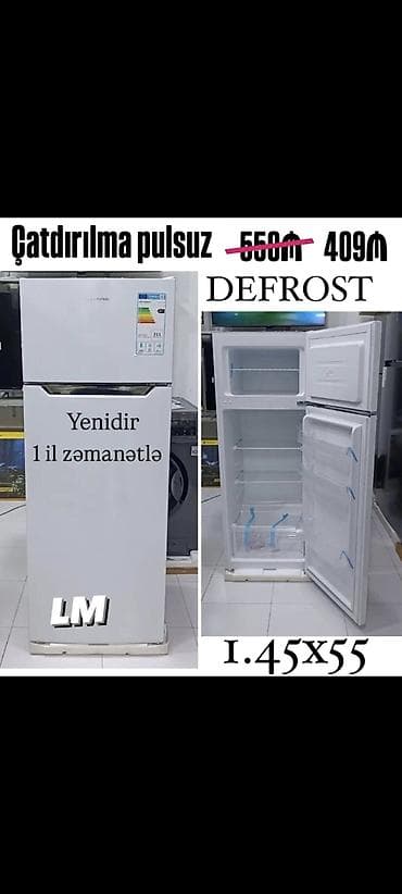 2 qapılı Soyuducu Satılır, rəng - Ağ