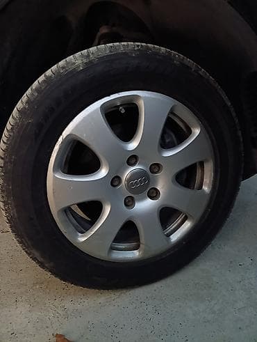 кредит авто: Audi orijinal yüngül lehimli disklər və Bridgestone Dueler H/L — 2