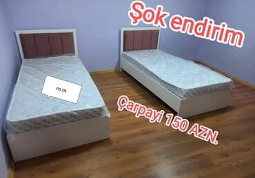 Yeni, Təknəfərlik çarpayı, Bazasız, Matras ilə, Siyirməsiz, Azərbaycan lalafo.az -da Yeni, Təknəfərlik çarpayı, Bazasız, Matras ilə, Siyirməsiz, Azərbaycan