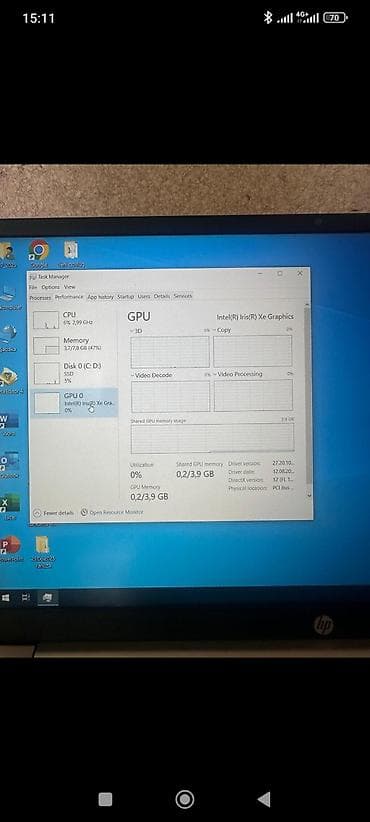 hp netbook: HP Pavilion 15 noutbuk - Prosessor: 11-ci nəsil Intel Core i7-1165G7 — 6