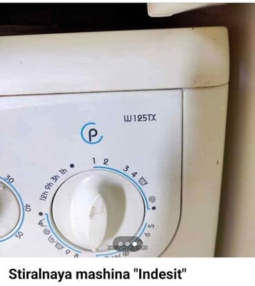 işlenmiş paltaryuyanlar: Srochno! Stiralnaya mashina "Indesit" model W125TX. V rabochem — 3