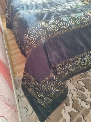 divan üzü: Для кровати цвет - Черный Покрывало — 8