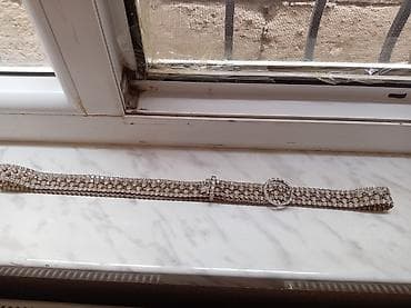 kombinezon: Zircon daşlarla bəzədilmiş qadın kəməri - Material: metaldan — 3