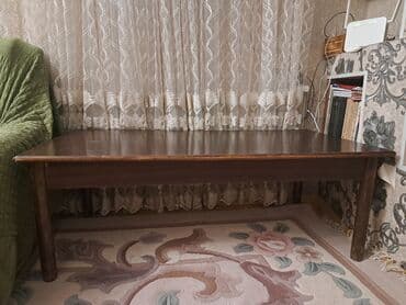 Dördbucaq masa, Açılmayan, Təkərsiz, Taxta — 1