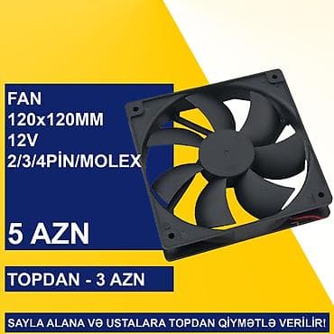 ventilyatorlar satisi: Kulerlər 120x120mm SAYLA ALANA VƏ USTALARA TOPDAN QİYMƏTLƏ VERİLİR! — 1