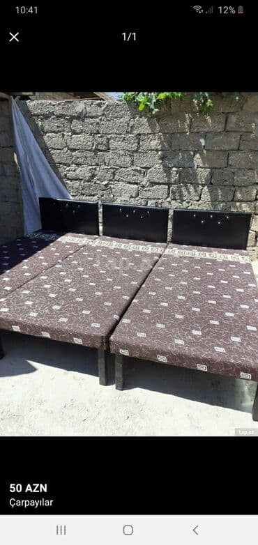 Çarpayılar təzə 1 nəfərlik 60 manat 2 nəfərlik 110 manat Çatdırılma