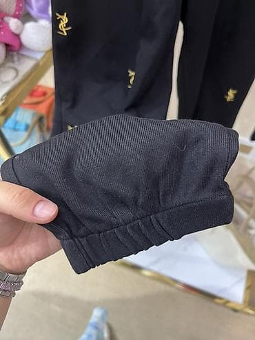topdan geyim: Qara rəngli gadın şalvarı YVL - Material: yumşaq trikotaj/parça, içi — 4