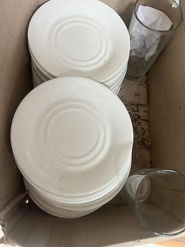 qab dəstləri: Çay dəsti, rəng - Ağ, Farfor — 2