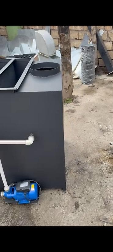 kafe avadanlıqları: Mətbəx tüstüsü üçün sulu filtr – havalandırma xəttinə qoşulan sənaye — 7