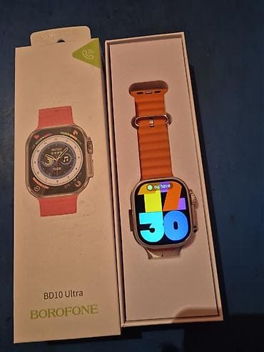 mobil saat: Smart saat, Borofone, Sensor ekran, rəng - Narıncı — 8